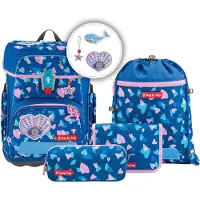 Step by step schooltas Cloud Reflect Schulranzen-Set 5-delig Seashell Pearl blauw