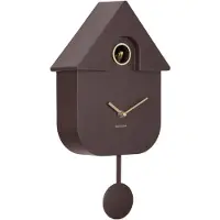 Karlsson wandklok modern cuckoo oro earth brown