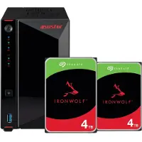 Asustor AS5402T + Seagate IronWolf 8 To (2x 4 To)