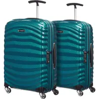 Samsonite Lite-Shock Spinner 55cm Duo Pack Petrol Blue