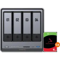 UGREEN NASync DXP4800 Plus + Seagate Ironwolf 4 To Lot de 4