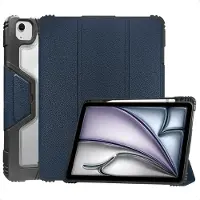 Accezz Rugged Trifold Bookcase voor de Apple iPad Air 11 inch (2026) M4 / (2025) M3 / (2024) M2 / Air 5 (2022) / Air 4 (2020) - Donkerblauw