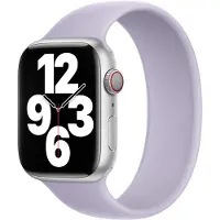 Apple Siliconen solobandje voor de Watch | 38/40/41/42 mm - Maat 3 - Purple Fog