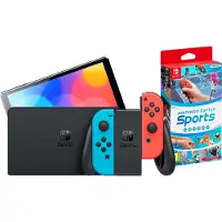 Nintendo Switch OLED Blauw/Rood + Switch Sports