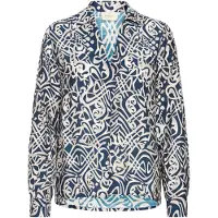 Fransa Blouse 'FRAriana' marine / offwhite
