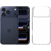 Apple iPhone 17 Pro Max 256GB Blauw + BlueBuilt Protective Back Cover Transparant