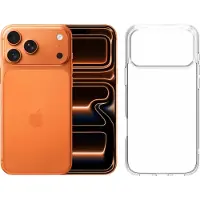 Apple iPhone 17 Pro Max 512GB Oranje + BlueBuilt Protective Back Cover Transparant