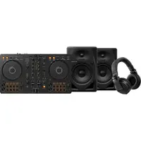 Pioneer DJ DDJ-FLX4 + DJ HDJ-X5 Zwart + DJ DM-50D Zwart