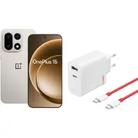 OnePlus 15 512GB Beige 5G + SuperVOOC Oplader 120W + Usb C kabel