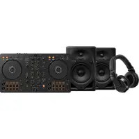Pioneer DJ DDJ-FLX4 + DJ HDJ-X7 Zwart + DJ DM-50D Zwart