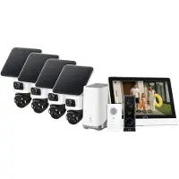 Eufy EufyCam S4 4-Pack + HomeBase 3 + Video Doorbell E340 + Smart Display E10