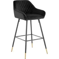 Loft 24 Bianca-Barkruk - Zwart Fluweel