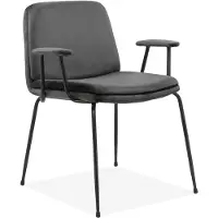 Notio Living Heine-Eetkamerstoel - Set van 2 - Zwart Fluweel