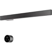 Hotbath &More RAS50 Rails Square handoekwarmerset 50cm met 1 stang en schakelaar geborsteld gunmetal PVD