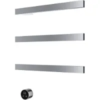 Hotbath &more set van 3 rails ras50 square 50 cm met separate schakelaar chroom