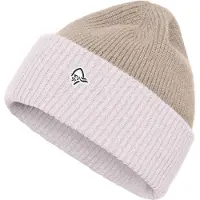 Norrøna - Mutsen - /29 Heavy Merinoull Contrast Beanie Pure Cashmere voor Unisex van Wol - Beige