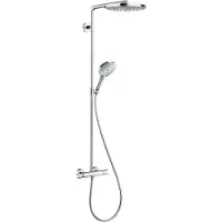 Hansgrohe douchekolom Raindance Select Chrome met hoofddouche Raindance S 240 2jet