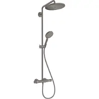 Hansgrohe Croma Select S280 thermostatische kraan regendoucheset Brushed Black Chrome