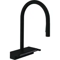 Hansgrohe aquno select m81 eengreeps keukenkraan 170, uittrekbare vuistdouche, 3jet, sbox, mat zwart