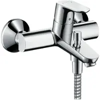 Hansgrohe Focus E2 badkraan m. omstel m. koppelingen chroom