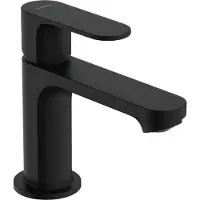 Hansgrohe Rebris S - Toiletkraan - Ééngreeps bediening - Zonder waste - 80mm maat - Voor koud water - Mat Zwart