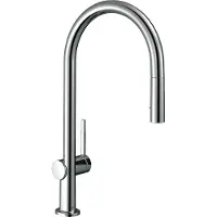 Hansgrohe talis m54 eengreeps keukenmengkraan 210 met uittrekbare vuistdouche en sbox, 2 straalsoorten, chroom