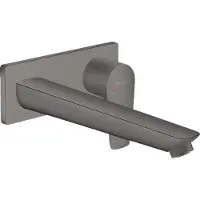 Hansgrohe Talis E - Wastafelmengkraan - Ééngreeps bediening - Met afvoerplug - 225mm maat - Brushed Black Chrome