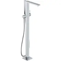 Hansgrohe Tecturis E ééngreeps badmengkraan vloergemonteerd, chroom