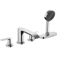 Hansgrohe Badrandmengkraan vivenis 4-gats met sbox chroom