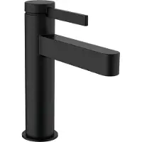 Hansgrohe Wastafelmengkraan Finoris Eengreeps 110 met PushOpen Waste Mat Zwart