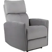 Notio Living Pineto - Relaxfauteuil met elektrische functie in fluweelgrijs (103 x 84 x 95 cm)