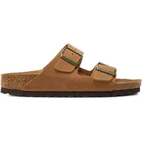 Birkenstock - Dames sandalen en slippers - Arizona Oiled Leather Narrow Cognac voor Dames - Maat 37 - Bruin