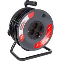 Perel Kabelhaspel 50 m - 3G1.5 - Randaarde