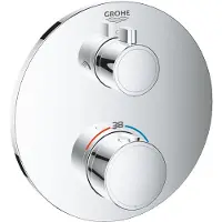 GROHE Grohtherm thermostatische inbouw douchekraan - Douche/Bad omstelling - Chroom
