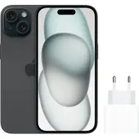 Apple iPhone 15 128GB Zwart + Snellader
