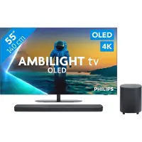 Philips Ambilight 55'' OLED810 4K (2025) + JBL Bar 500 M2 Noir