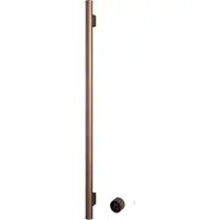 Hotbath &more set van 1 rails rarv135 round135 cm met separate schakelaar geborsteld koper pvd