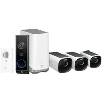 Eufy EufyCam 3 3-Pack + Video Doorbell E340 + Chime
