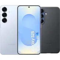 Samsung Galaxy S25 128GB Lichtblauw 5G + Kindsuit Back Cover Zwart