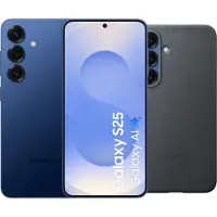 Samsung Galaxy S25 512GB Donkerblauw 5G + Kindsuit Back Cover Zwart