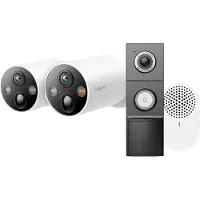 TP-LINK Tapo C425 2-pack + D235 Smart Battery & Wired Doorbell