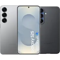 Samsung Galaxy S25 128GB Zilver 5G + Kindsuit Back Cover Zwart