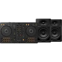 Pioneer DJ DDJ-FLX4 + DJ DM-40D Zwart