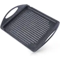 Orion GRANDE Serie - Granieten Grillplaat - 34x26,5 cm - Niet-aanbakbaar - Voor Alle Kookplaten