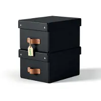 Leitz Puro Small Storage Box 2 Units Zwart Kinderen