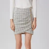 Smart & Joy Korte rok met zijflap en bias