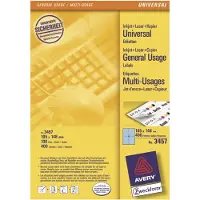 Avery Zweckform Avery gekleurde universele etiketten ft 105 x 148 mm (b x h), 400 stuks, blauw