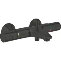 GROHE Badkraan thermostatisch precision start 150mm m kop mat zwart