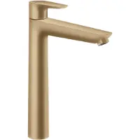 Hansgrohe Wastafelmengkraan talis e 240 eengreeps met trekwaste brushed bronze