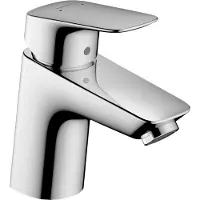Hansgrohe Logis wastafelkraan 70 met push open waste chroom